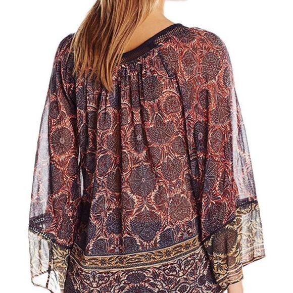 Plenty by Tracey Reese Floral Peasant Blouse NWT Small - Picture 2 of 8